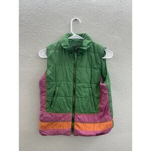 The Childrens Place Girls Vest Size XL 14 Colorblock Zip Up Puffer